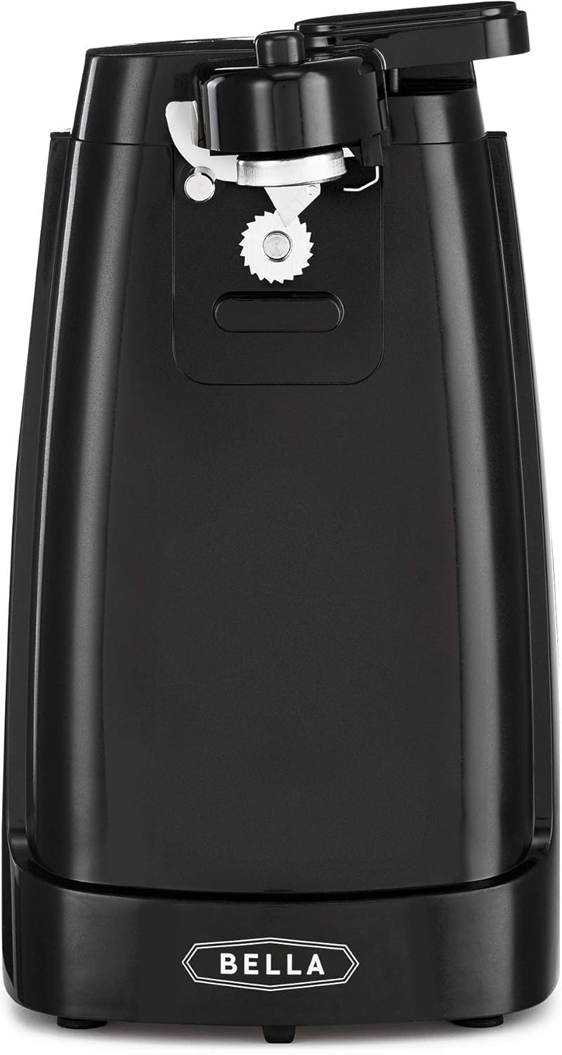 bella Electric Can Opener and Knife Sharpener, Removable Cutting Lever