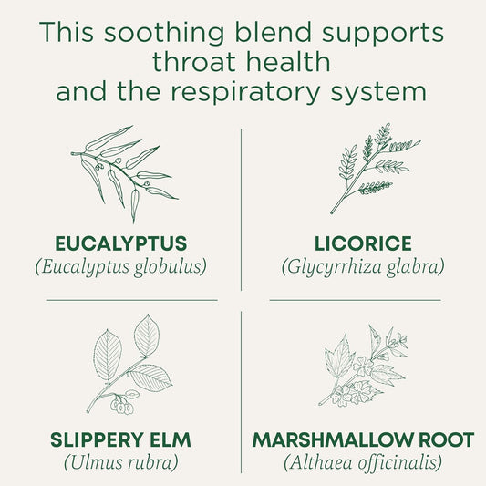 Traditional Medicinals Organic, Throat Coat Tea, Eucalyptus & Slippery