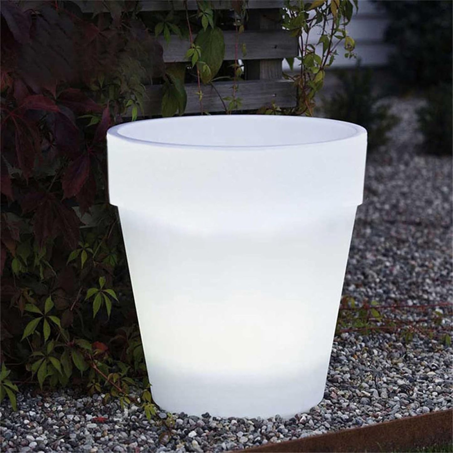 Solars Powered LED Planter Light for Garden Decoration Outdoor Flower Pots Lamp with Sensors(Square)