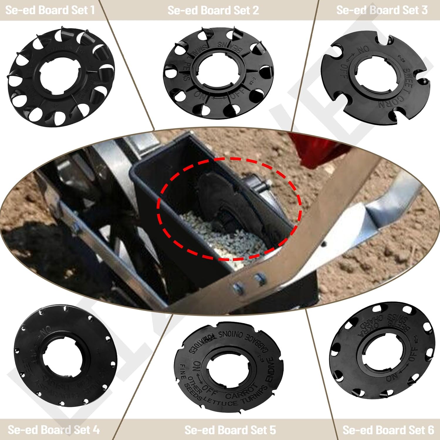60009 60010 Optional Seed Plate 12 Set for EarthWay 10001 1001-B Garde