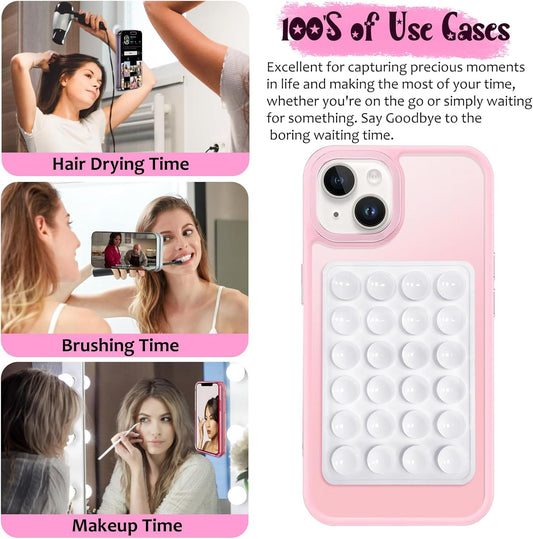 Anteel Silicone Suction Phone Case Mount, Silicon Adhesive Phone Acces