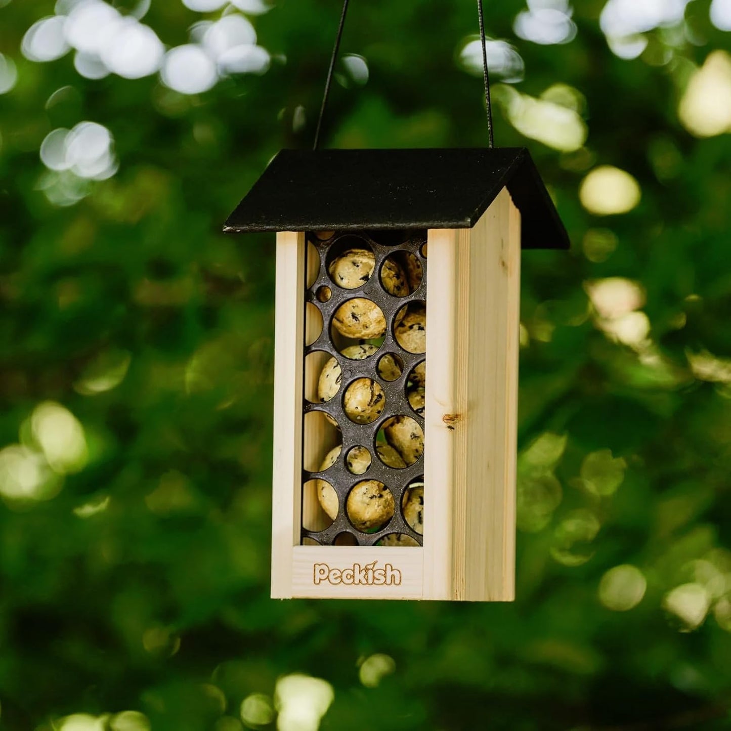 Peckish Woodland Feast Energy Ball Tower Bird Feeder 100% Sustainable