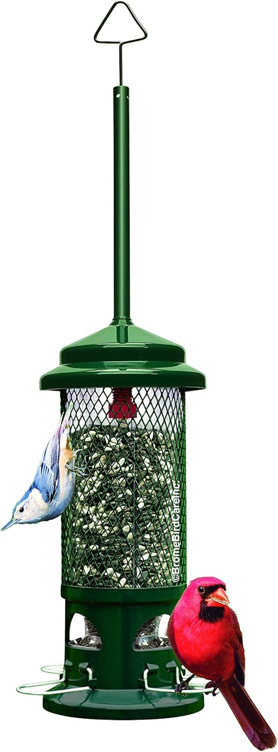 Squirrel Solution200 Squirrel-Proof Bird Feeder w/6 Feeding Ports, 3.4