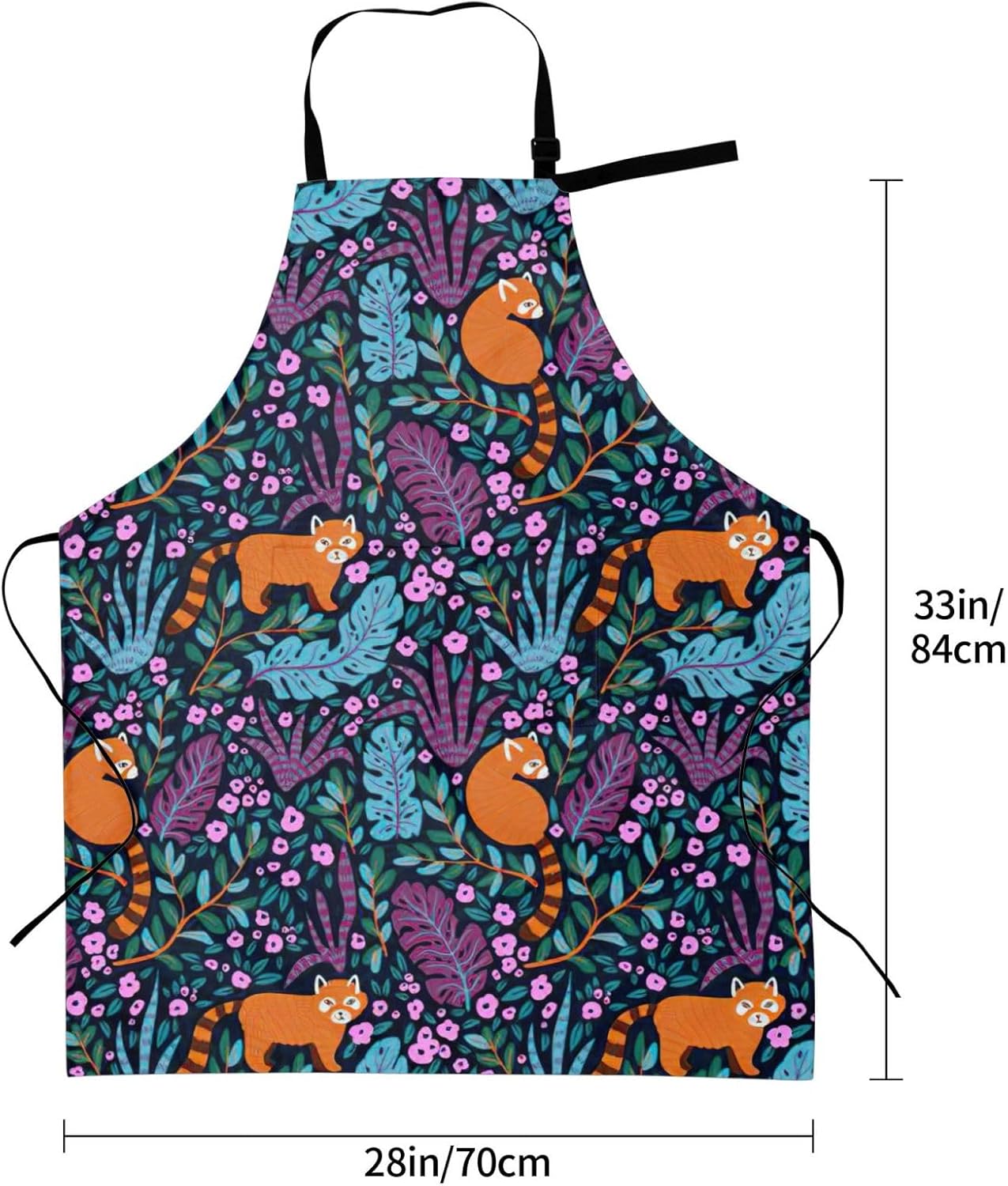 Cat Print print Waterproof apron with pocket adjustable cooking apron for adult kitchen bibs to bake