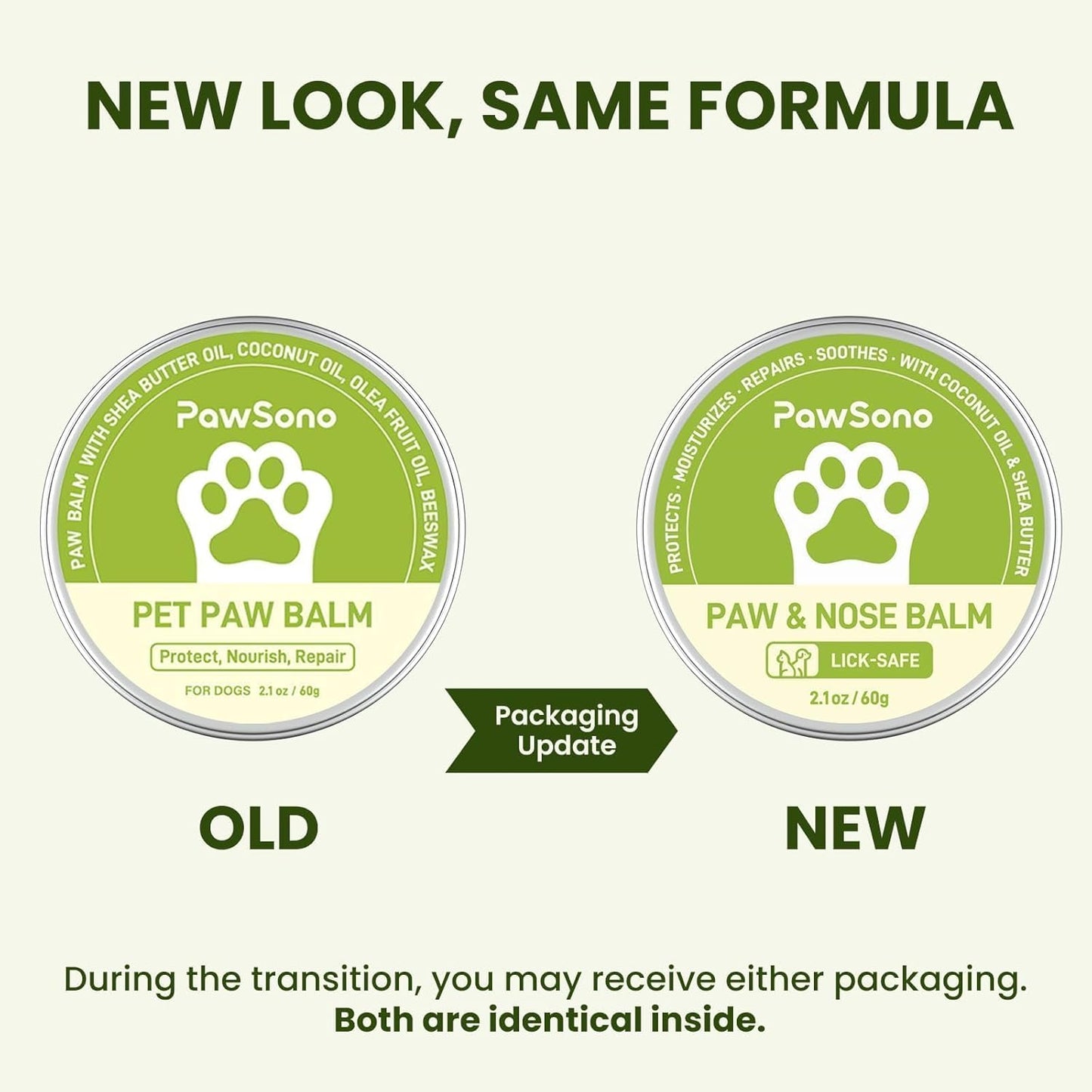 Lick-Safe Dog Paw & Nose Balm with Coconut Oil | All-Natural Moisturiz