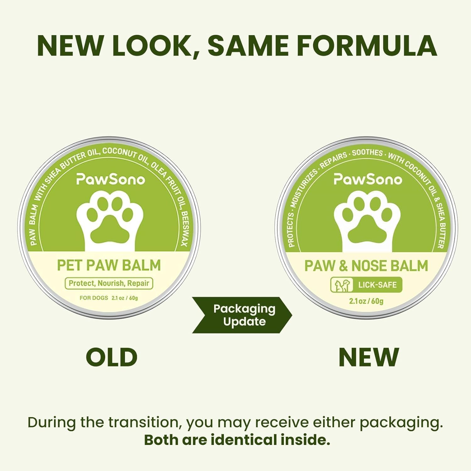 Lick-Safe Dog Paw & Nose Balm with Coconut Oil | All-Natural Moisturiz