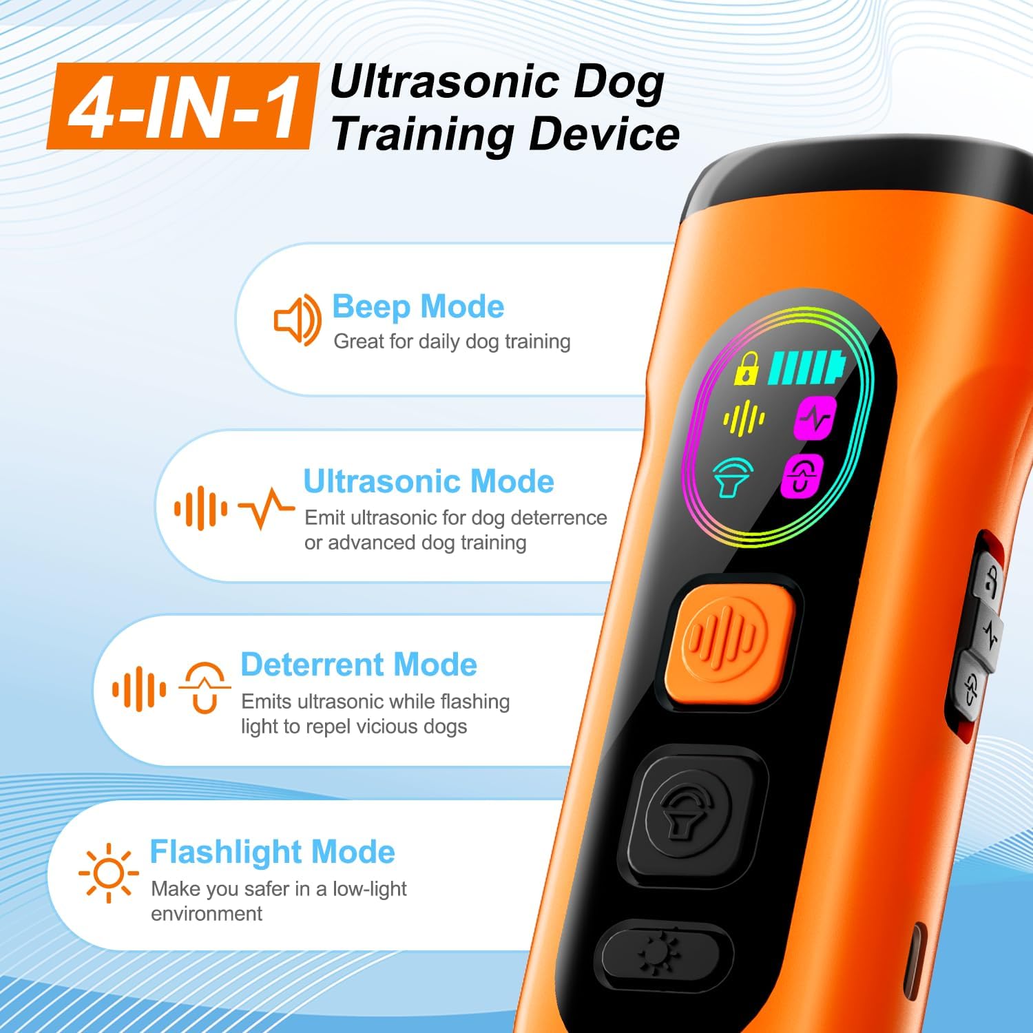 Dog Bark Deterrent Devices Anti Barking Device for Dogs Ultrasonic Bar
