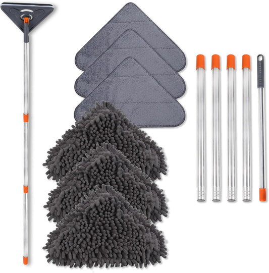 Wall Cleaner Mop with 79 Inches Long Handle, 360° Wall Washer Cleaner 