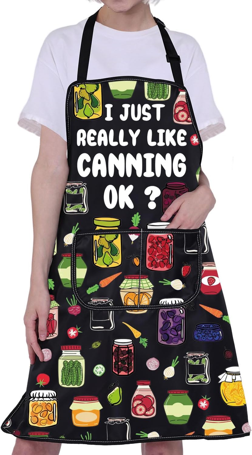 CMNIM Canning Aprons Gift for Canning Lover Canning Season Apron with 
