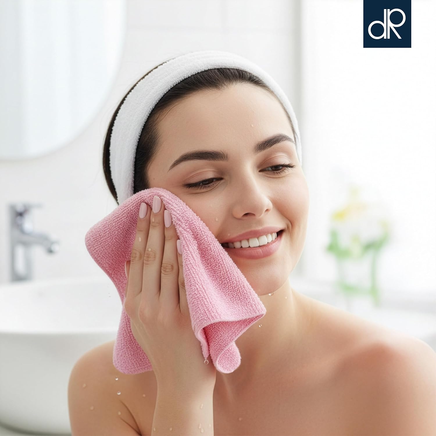 DecorRack 10 Pack 100% Cotton Wash Cloth, Luxurious Soft, 12 x 12 inch