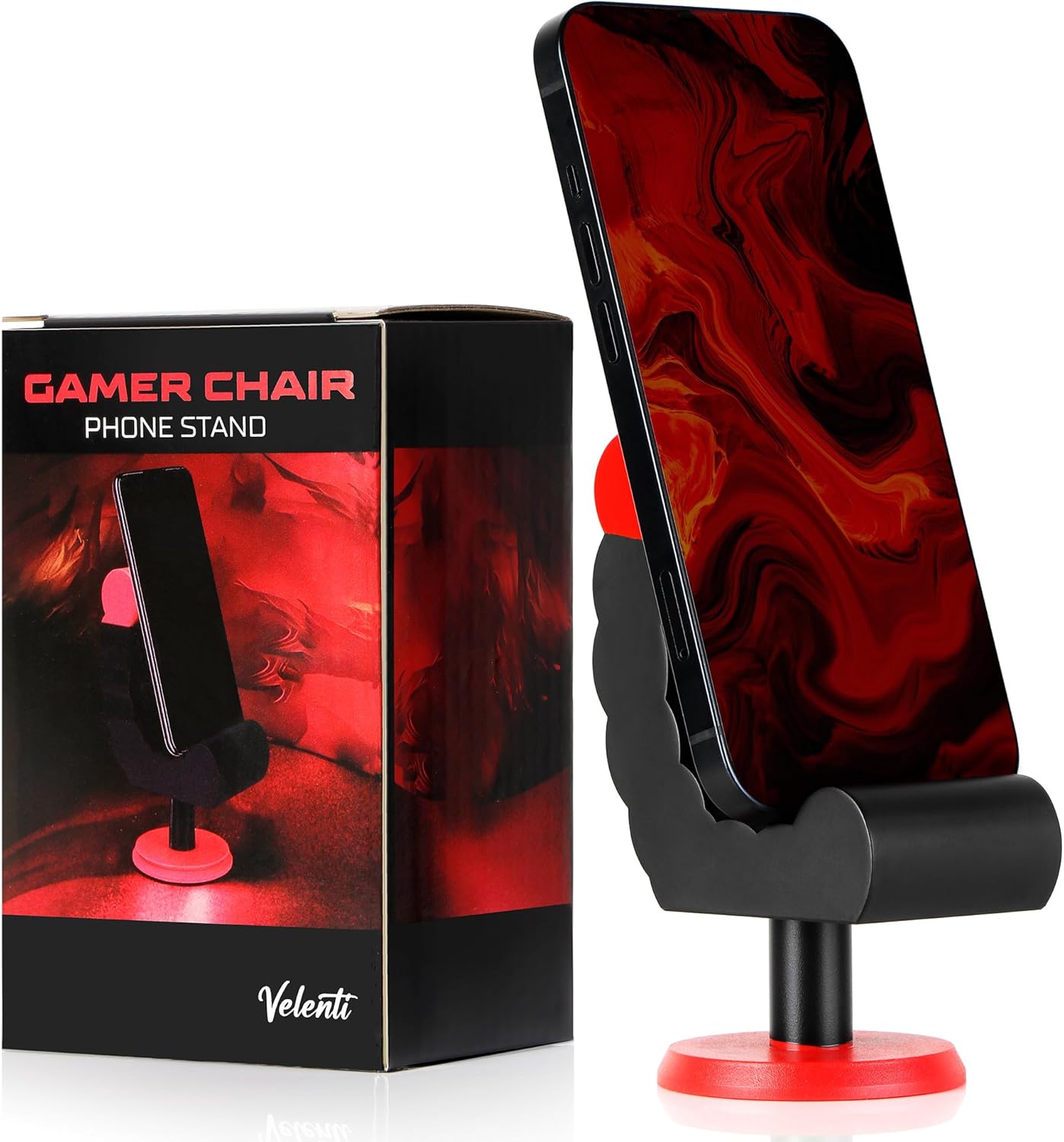 VELENTI Gamer Chair Phone Stand - Phone Holder for Smartphones, Kindle