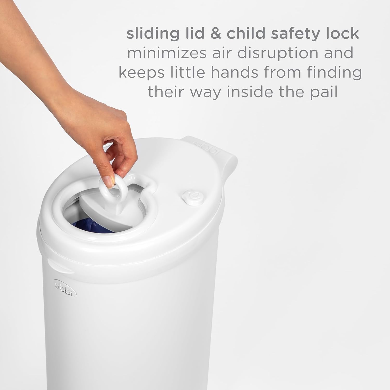 Ubbi Steel Diaper Pail, Odor Locking, No Special Bag Required, Award-W