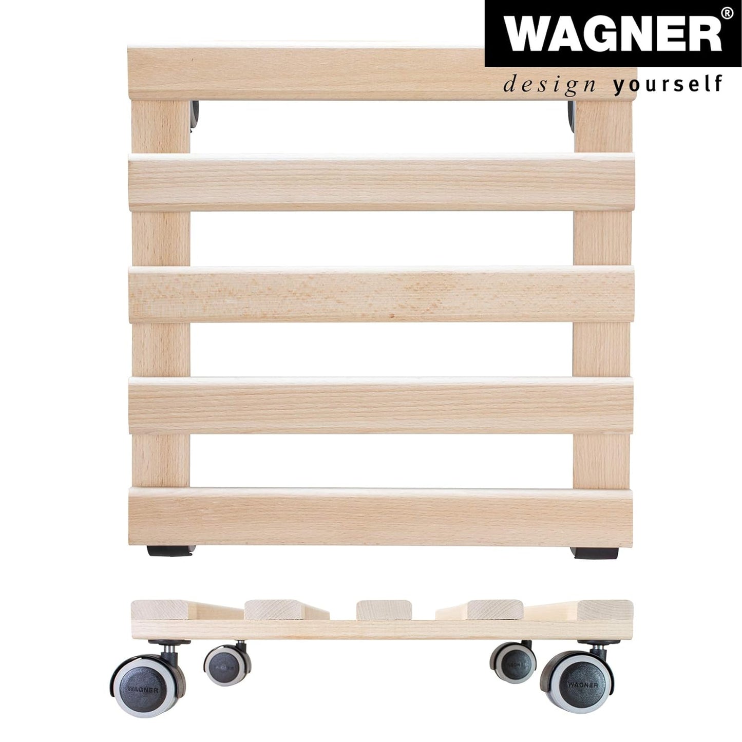 Wagner System 20043801 Multi-Roller Paletti Gardening Wagon, Nature