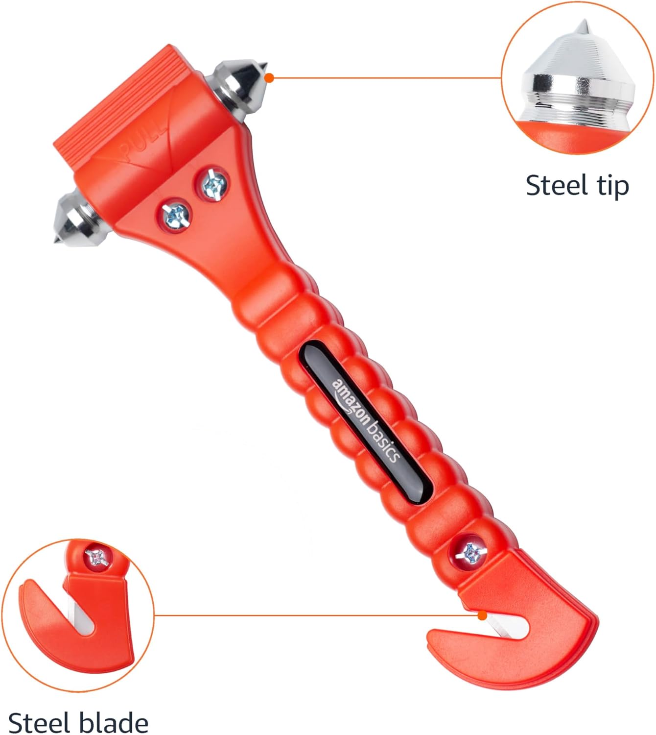 Amazon Basics Emergency Escape Tool, Window Breaker and Seatbelt Cutte