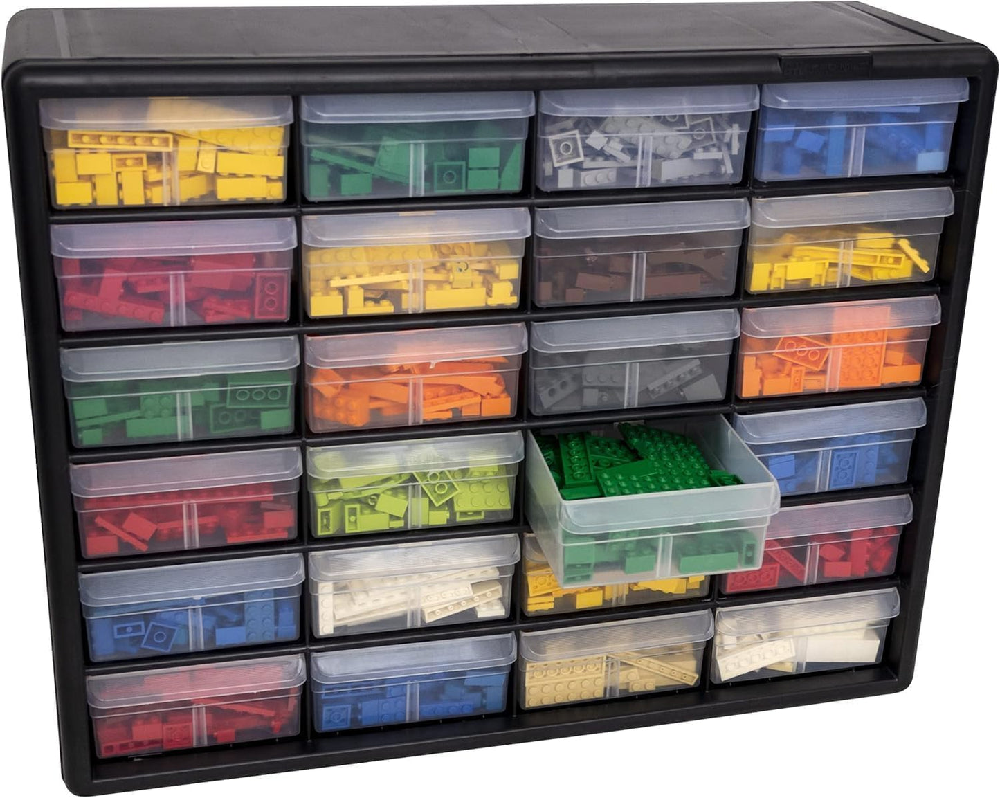 Akro-Mils 24-Drawer Plastic Drawer Storage Cabinet for Garage Organiza