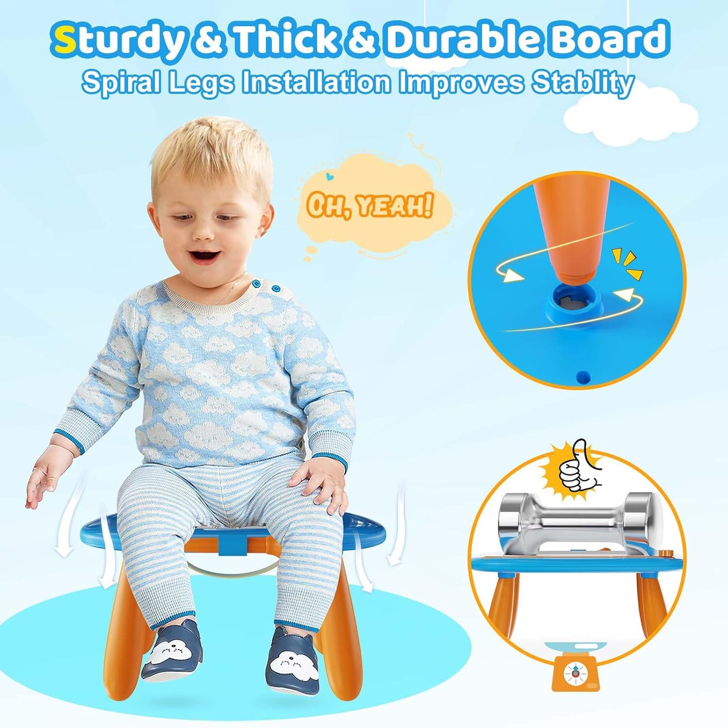 Kikidex Magnetic Drawing Board, Toddler Girl Toys for 1-2 Year Old, Do