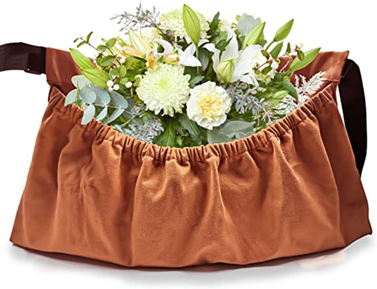 Harvesting Apron for Garden Vegetable Canvas Apron Waist Belt for Gardeners Women Men with 2 Pockets Handsfree