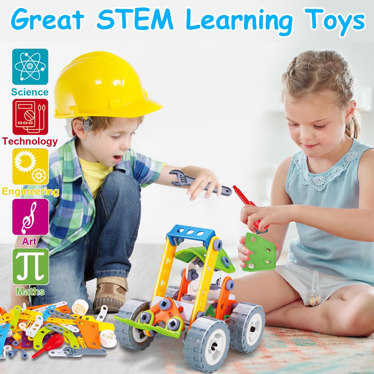 10 in 1 STEM Toys for 4 5 6 7 8+ Year Old Boy Girl Birthday Gifts Buil