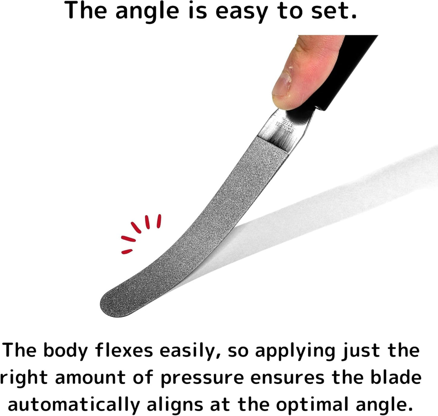 Scissor Sharpener, Blade Sharpener for Garden Tools, Knife Sharpener for All Types of Knives, Diamond Knife sharpener, Seki Japan