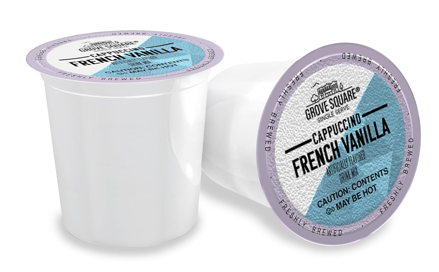 Grove Square Cappuccino Pods, French Vanilla, Single Serve, 50 Count (