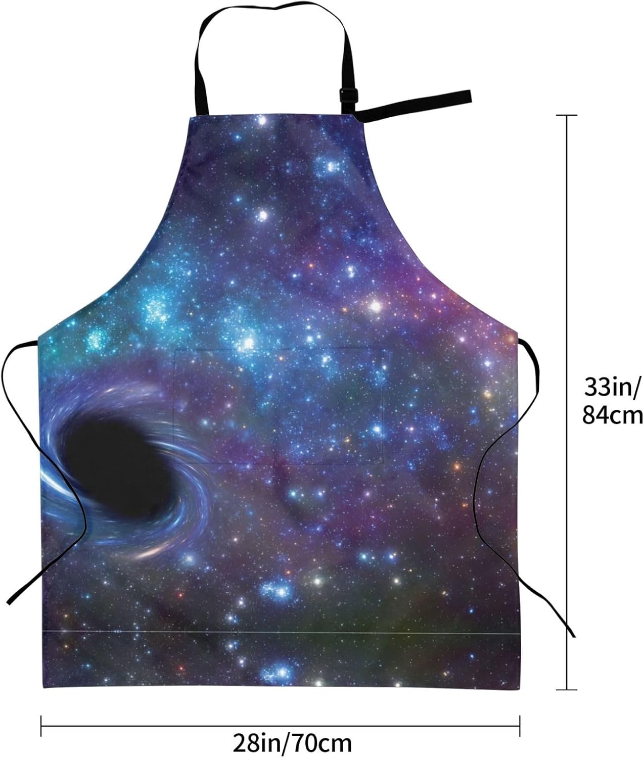 Galaxy print Waterproof apron with pocket adjustable cooking apron for adult kitchen bibs to bake