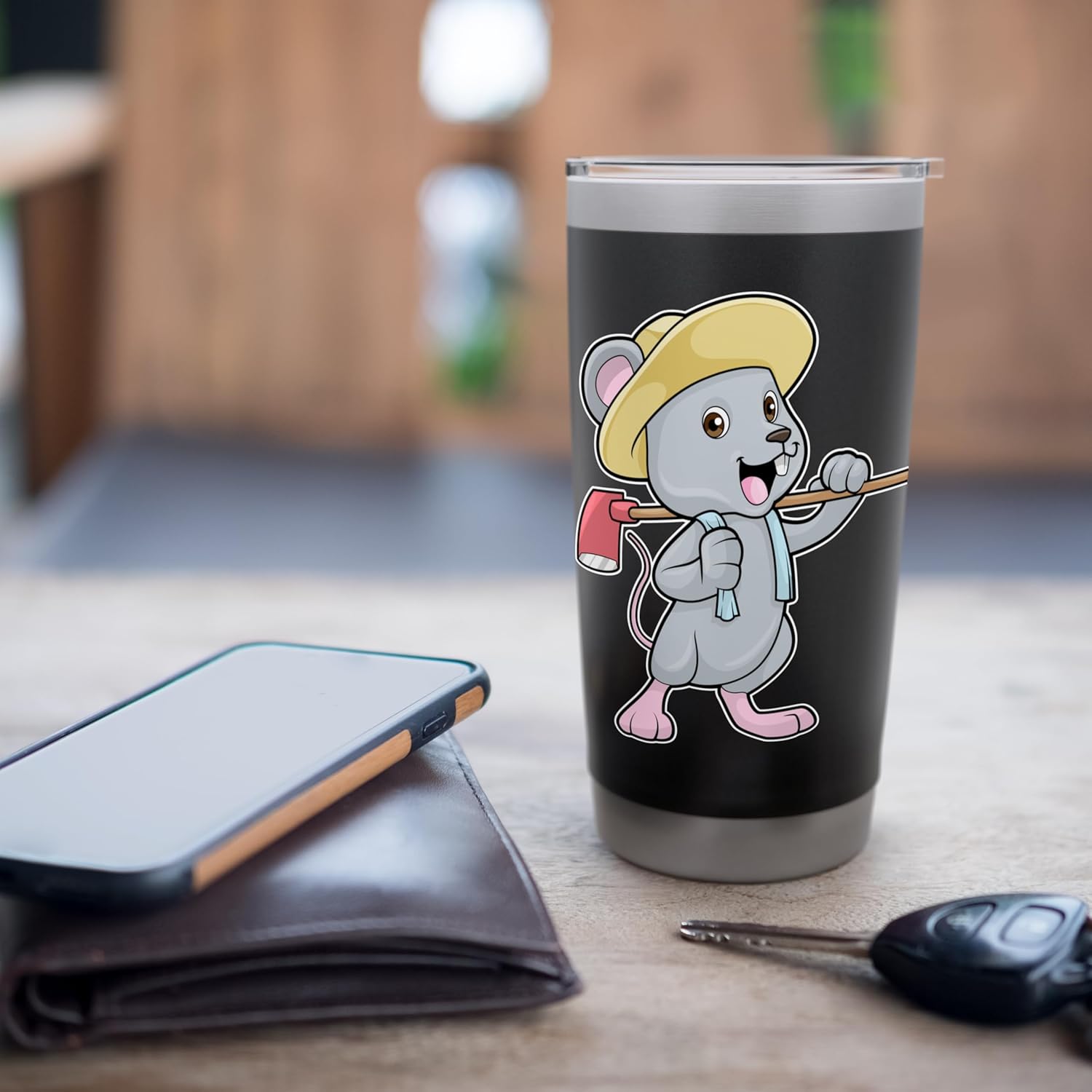 Mouse Farmer Garden tool Farm Stainless Steel Insulated Tumbler