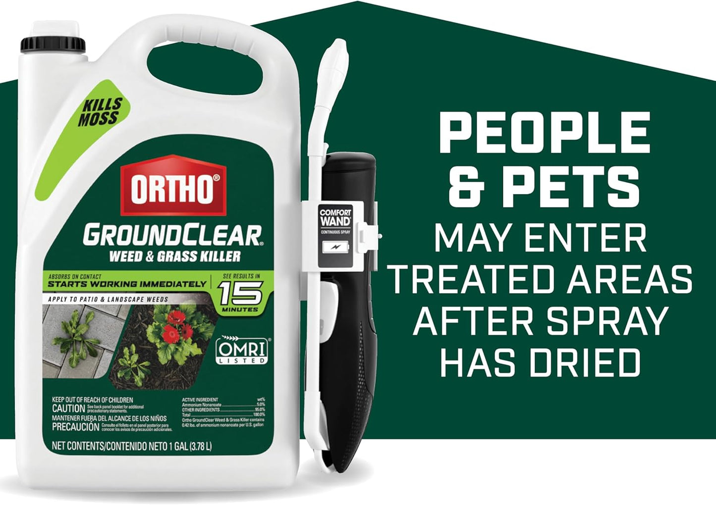 Ortho GroundClear Weed & Grass Killer with Comfort Wand - Kills Dandel