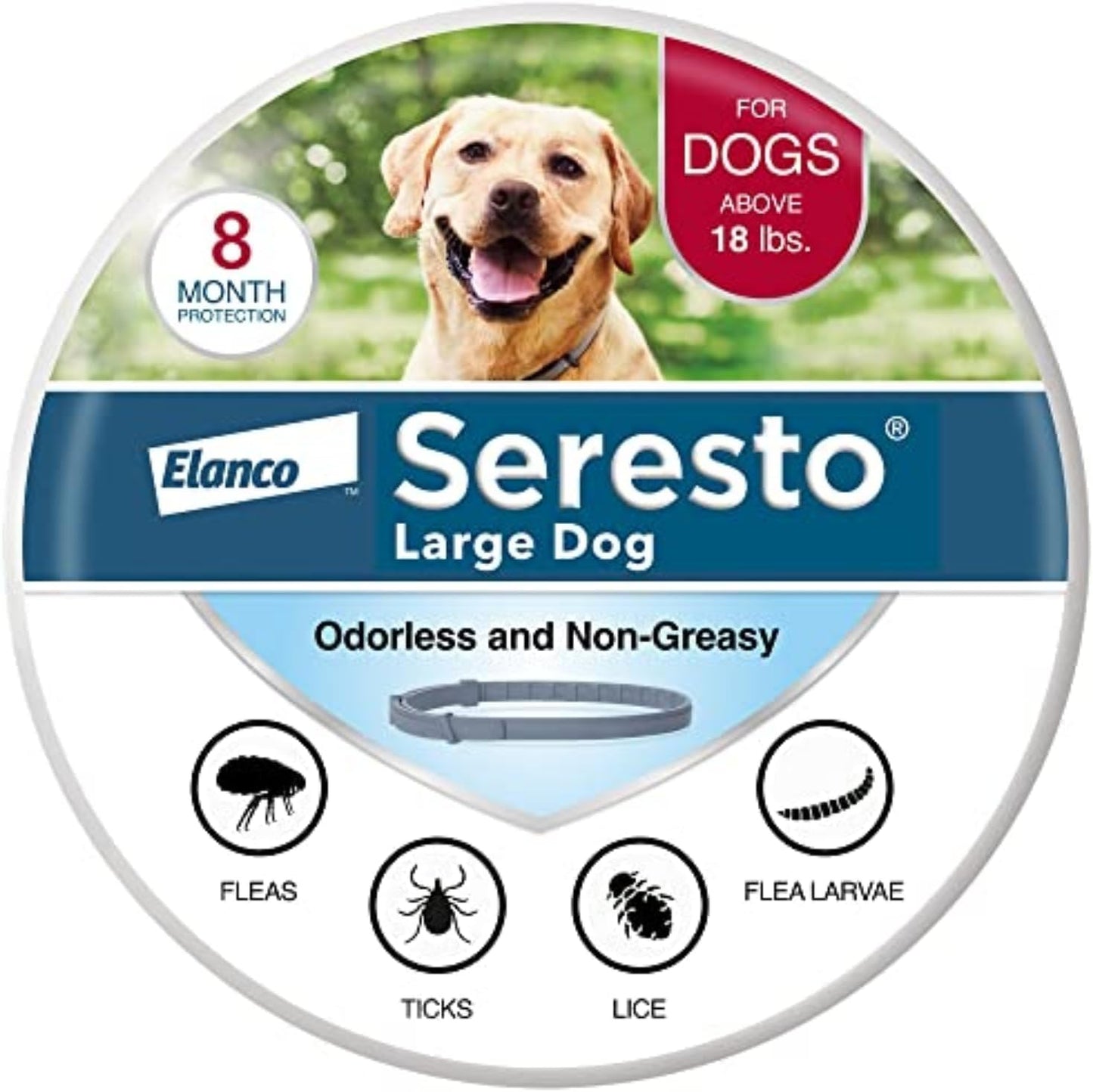 Seresto Flea & Tick Collar For Dogs Over 18 lbs., Treatment & Preventi