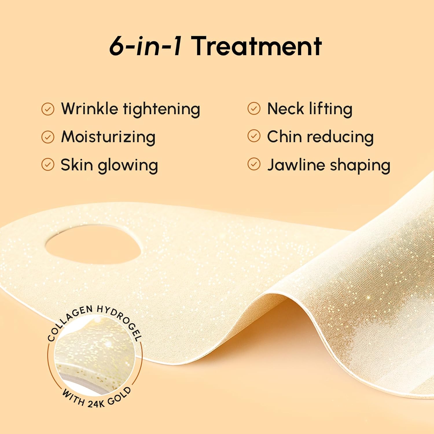 MAREE V Line Lifting Mask with 24K Gold – Deep Collagen Face Mask for 