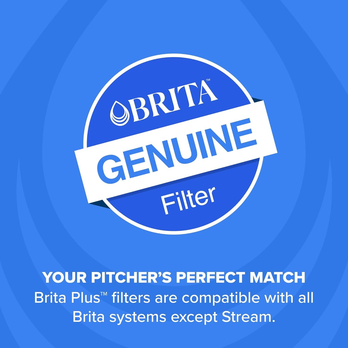 Brita Plus Water Filter, BPA-Free, High-Density Replacement Filter for
