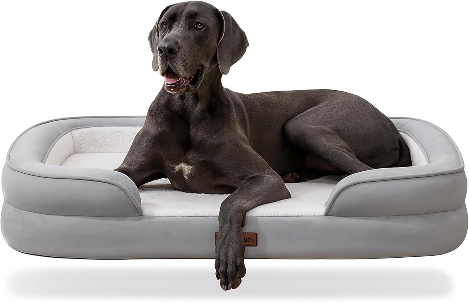 Soft Touch Orthopedic XL Dog Bed for Large Dogs with Faux Fur Top, Wat
