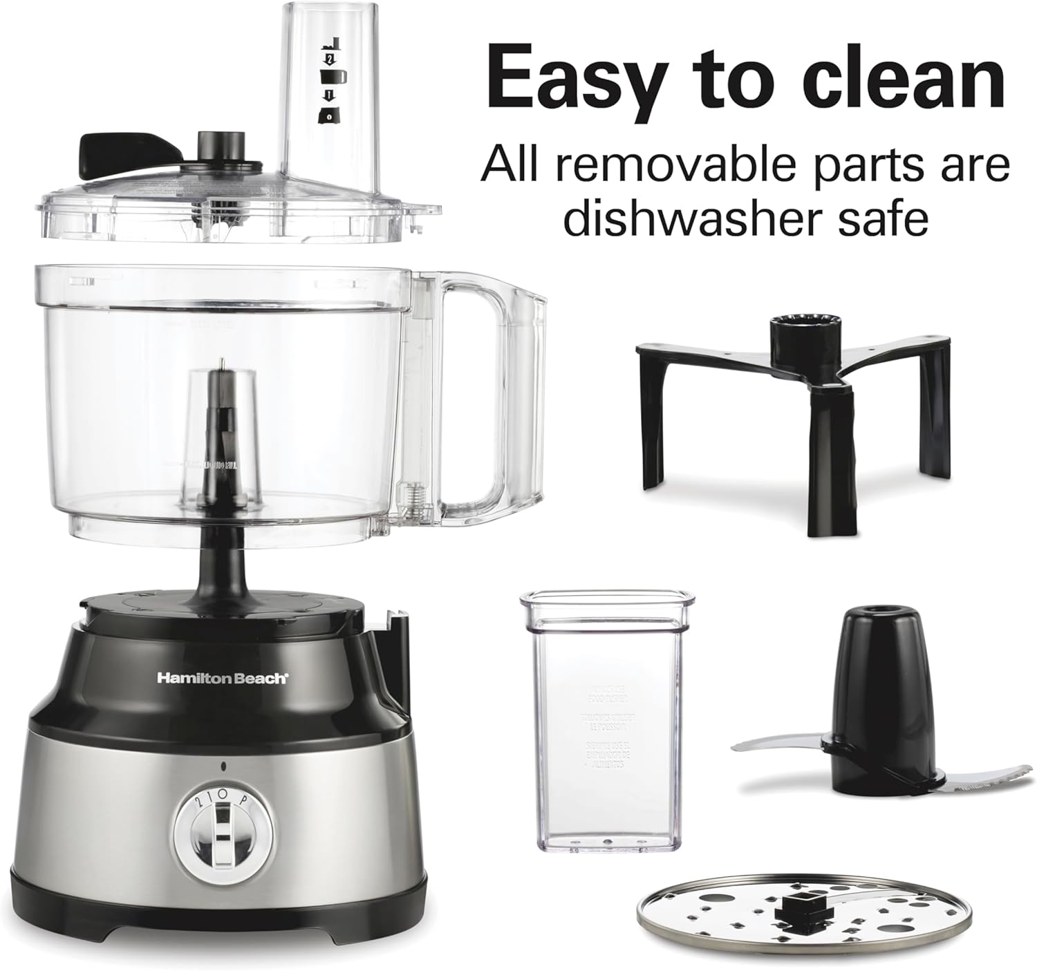 Hamilton Beach Food Processor & Vegetable Chopper for Slicing, Shreddi