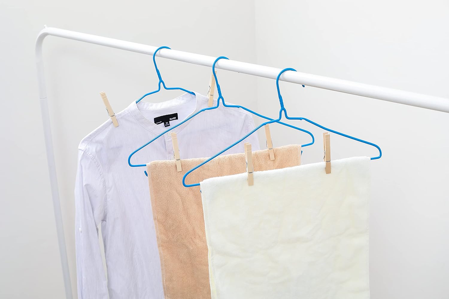 Clothes Pins Wood for Hanging Clothes,3.5 Inch【100pcs】 Heavy Duty Wood