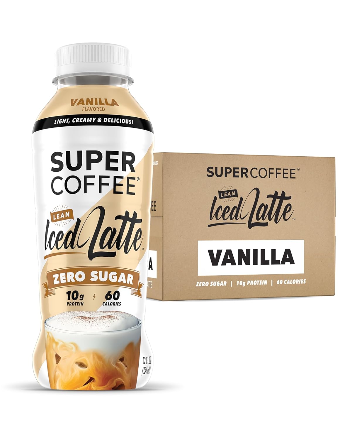 Super Coffee, Ready To Drink Iced Coffee, Vanilla Latte (12 Ounce Bott