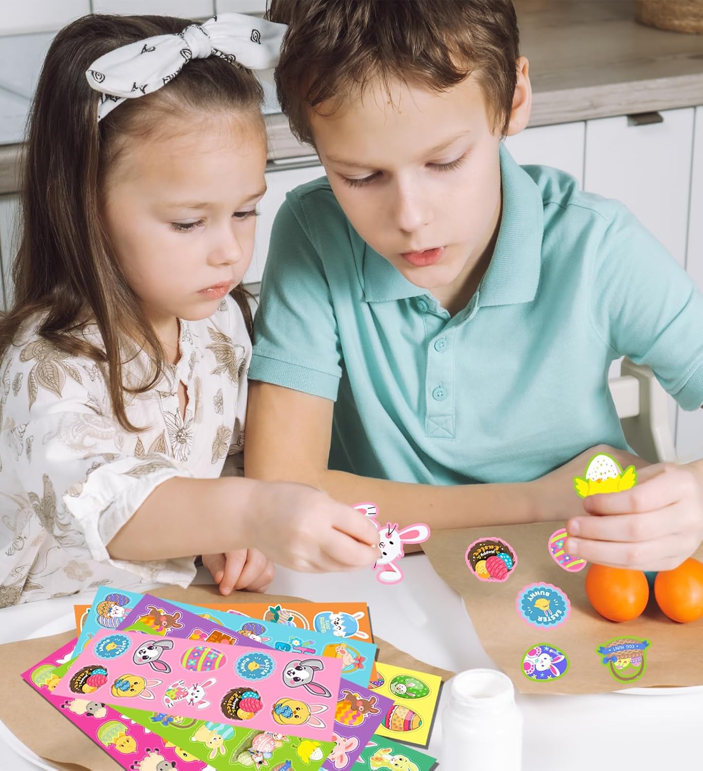 Easter Stickers for Kids - 400 Pcs Easter Basket Stuffers | Easters Gifts Decorations for Egg,Easters Crafts Activities Party Favors for Boys Girls Teens Adults