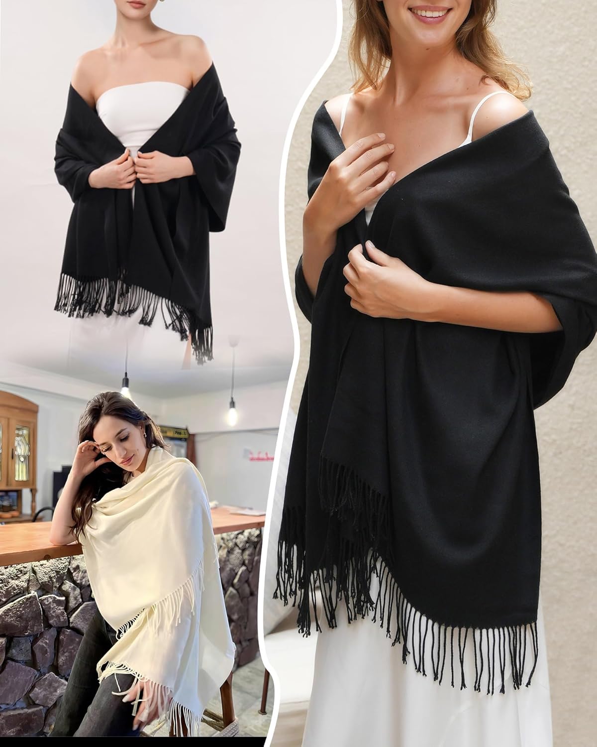 FURTALK Shawls and Wraps for Evening Dress Women's Scarf Wedding Bride