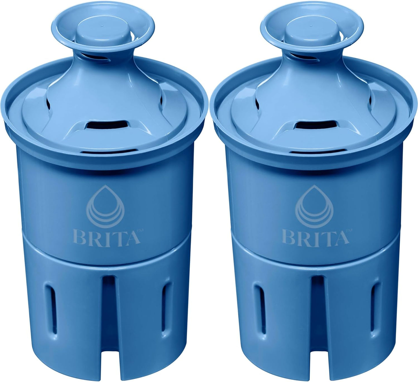 Brita Filter Replacements for Water Pitchers and Dispensers, Elite, NSF Certified to Remove 99% of Lead, 2 Count, Blue