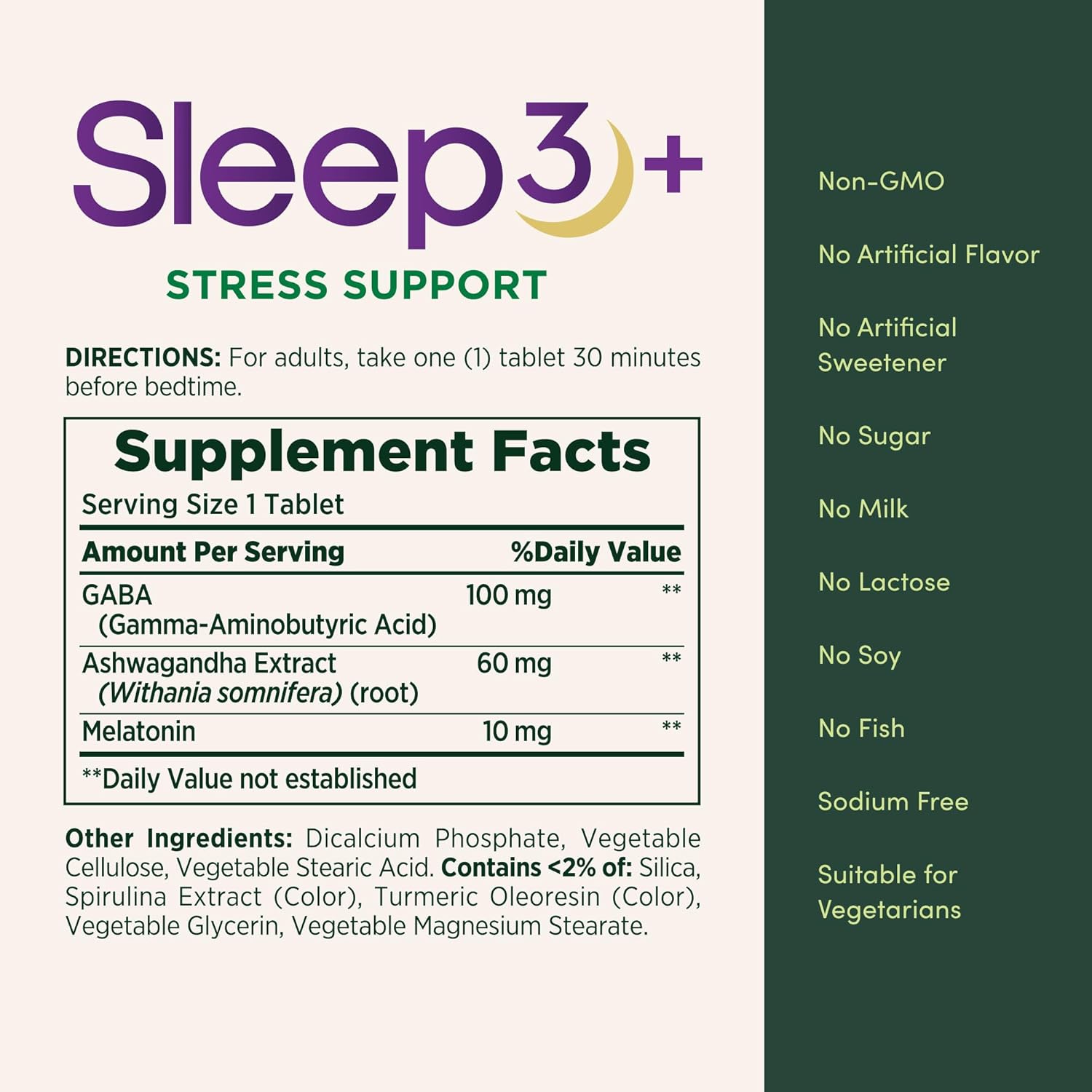 Nature's Bounty Stress Support Plus Melatonin, Sleep3 Maximum Strength