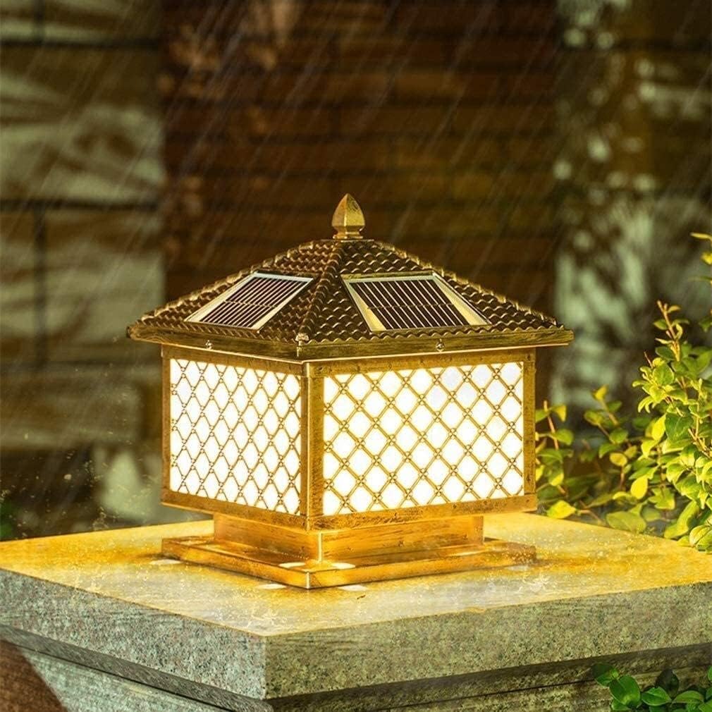 Outdoor Wall Lights European Antique External Patio Streetlight Solar 