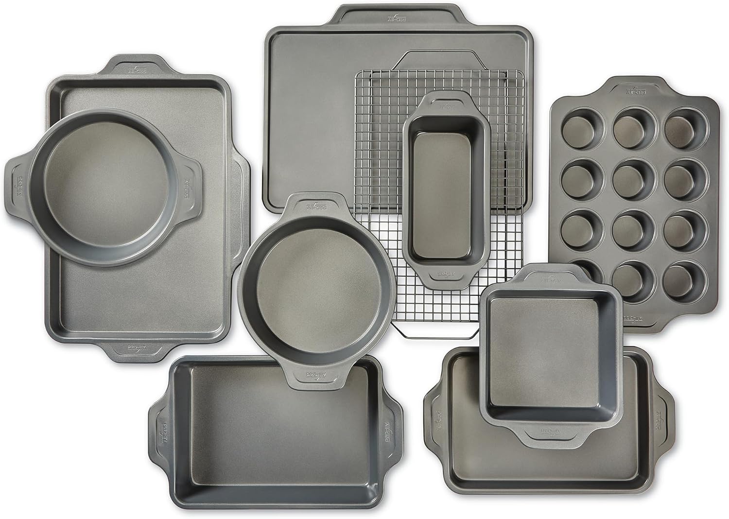 All-Clad Pro-Release Nonstick Bakeware Set 10 Piece Oven Safe 450F Hal