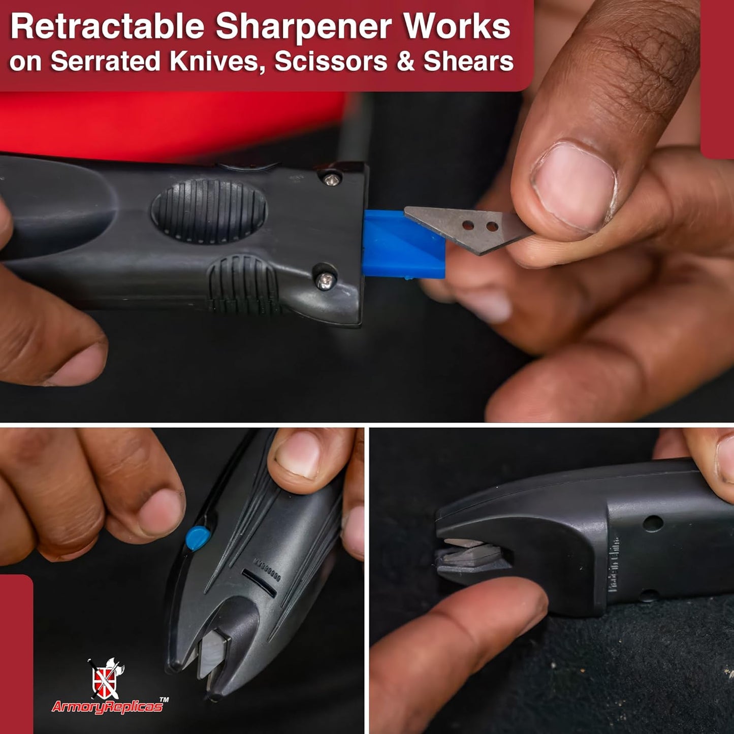 Armory Replicas™ - Samurai Shark Tungsten Carbide Knife Sharpener – Yo