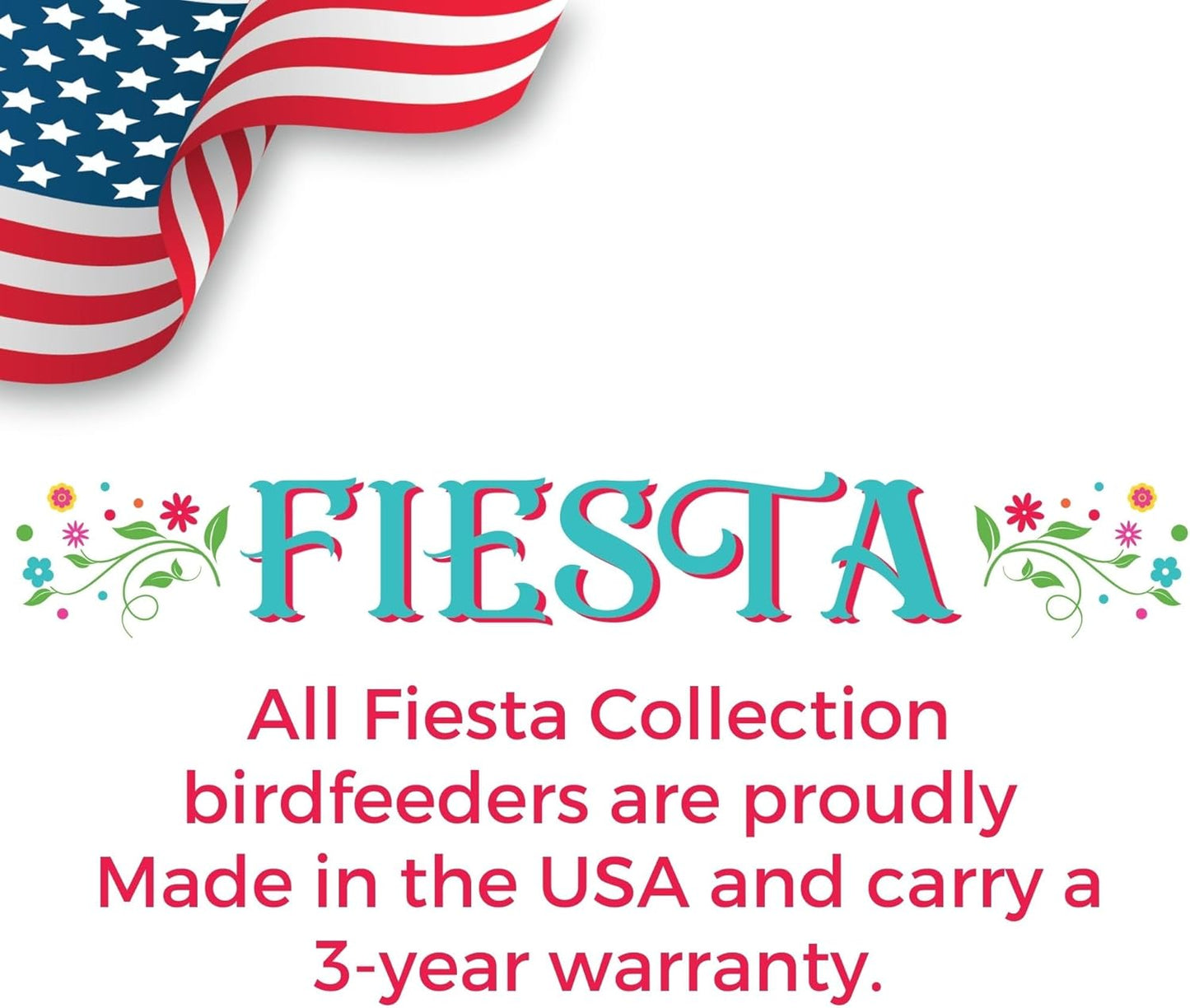 North States Village Collection - 2-in-1 Hinged-Port Birdfeeder Fiesta Pink: Hanging Bird Feeder for Outdoors, Holds 1.75 Pounds of Seed