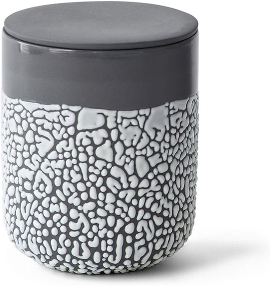 Hosley Lichen Box 5-Inch High Charcoal Floral Planter for Home Decor, Office Decor, and Kitchen Decor - Decorative Indoor & Outdoor Flower Pot for Garden and Patio
