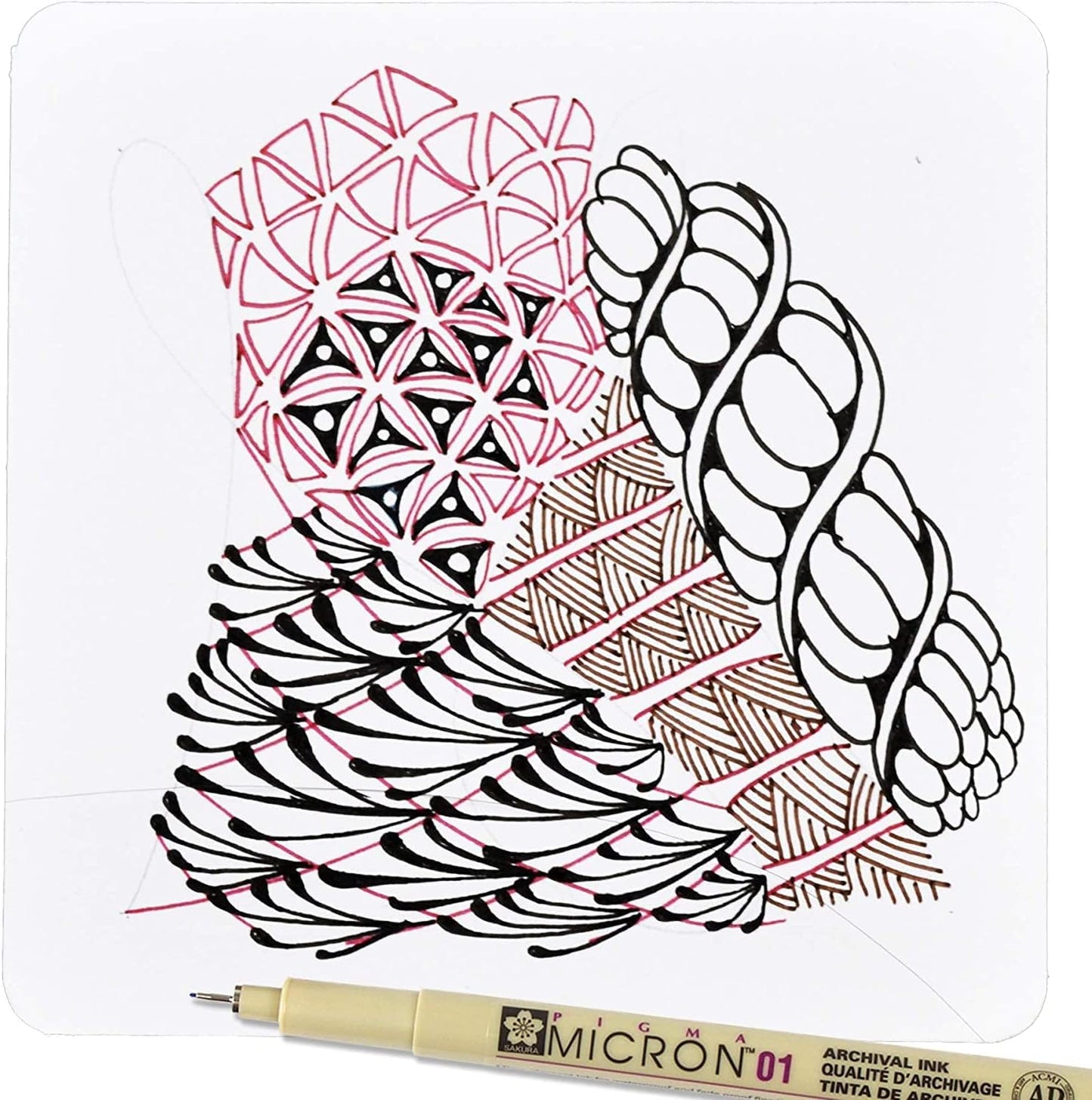 SAKURA Pigma Micron Fineliner Pens - Archival Black Ink Pens - Pens for Writing, Drawing, or Journaling - Assorted Point Sizes - 6 Pack