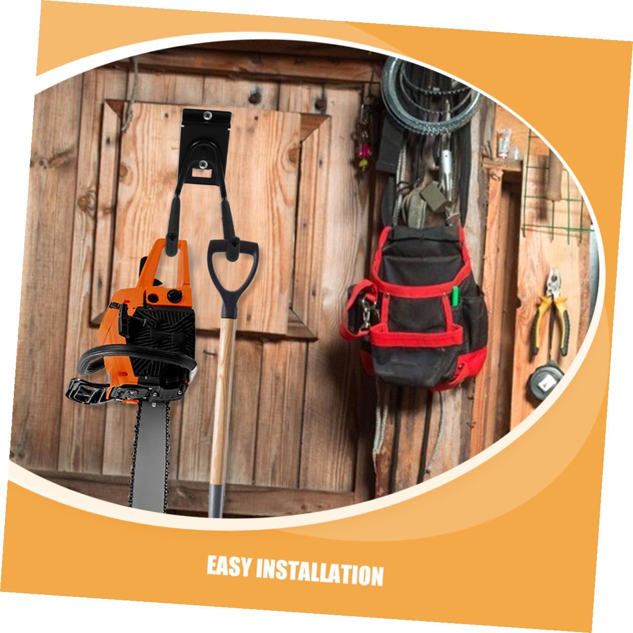 Milisten 2pcs Heavy Duty 8-inch Metal Garage Utility Hooks Wall Mounte