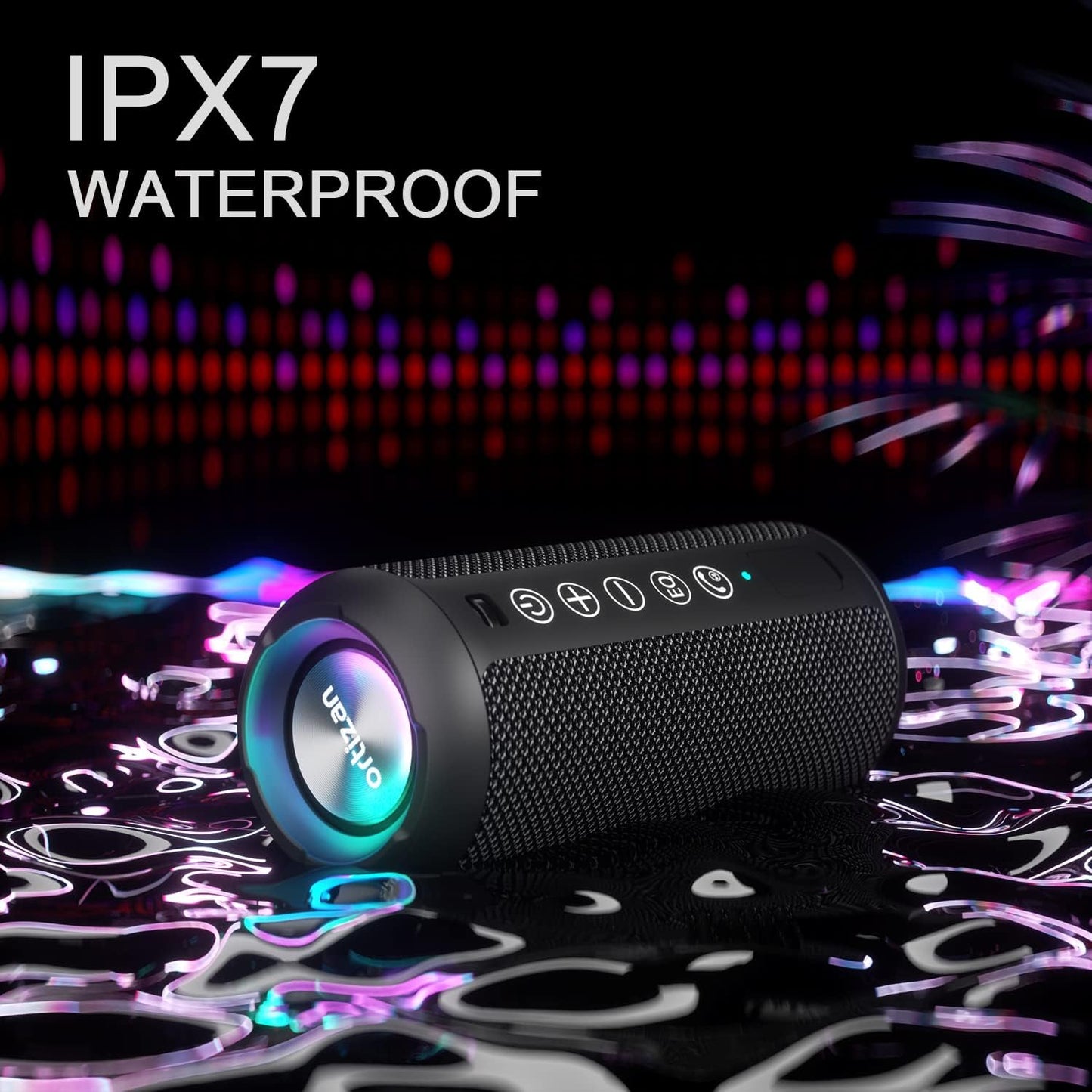 Ortizan Portable Bluetooth Speaker (1nd Gen), IPX7 Waterproof, Wireles