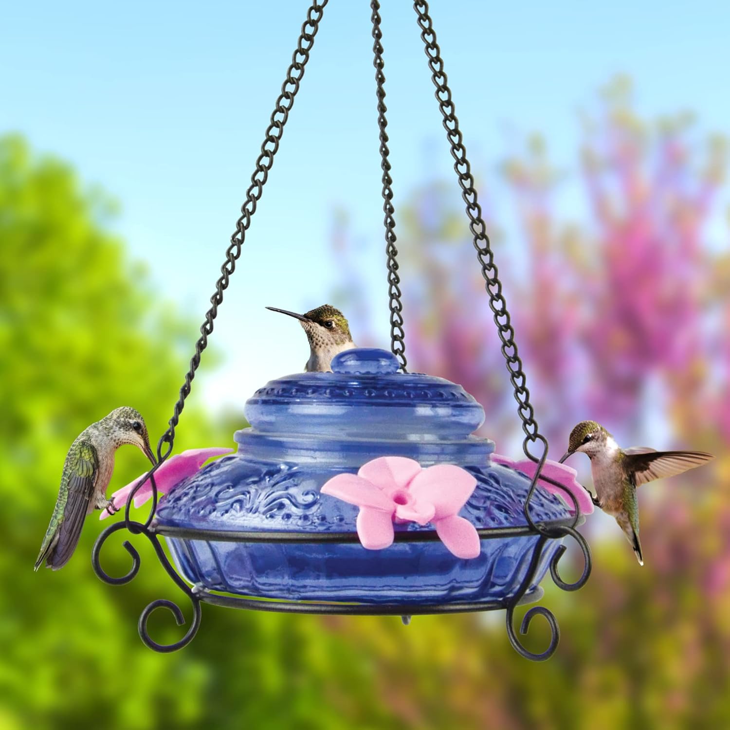 Nature's Way Bird Products ANTHF2-I Illuminated Antique Top-Fill Hummi