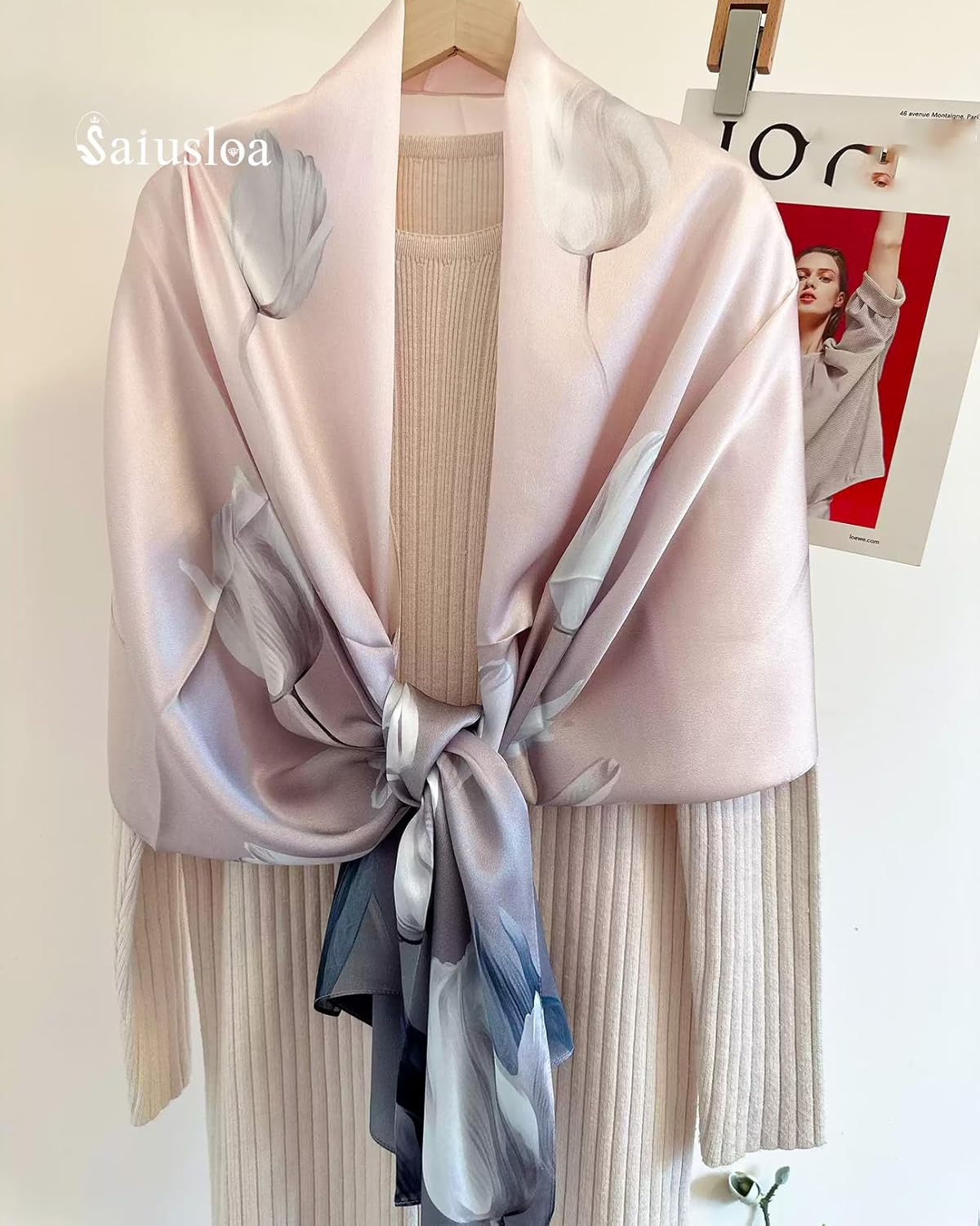 Dress Scarves Shawl Wraps Long Silky Scarf for Women Dressy Fashion Li
