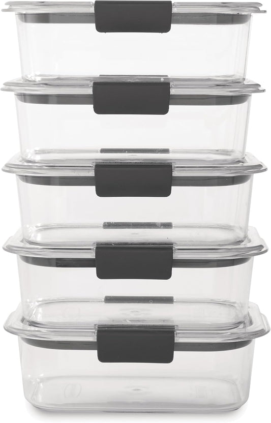 Rubbermaid Brilliance Tritan Plastic Food Storage Containers BPA Free 