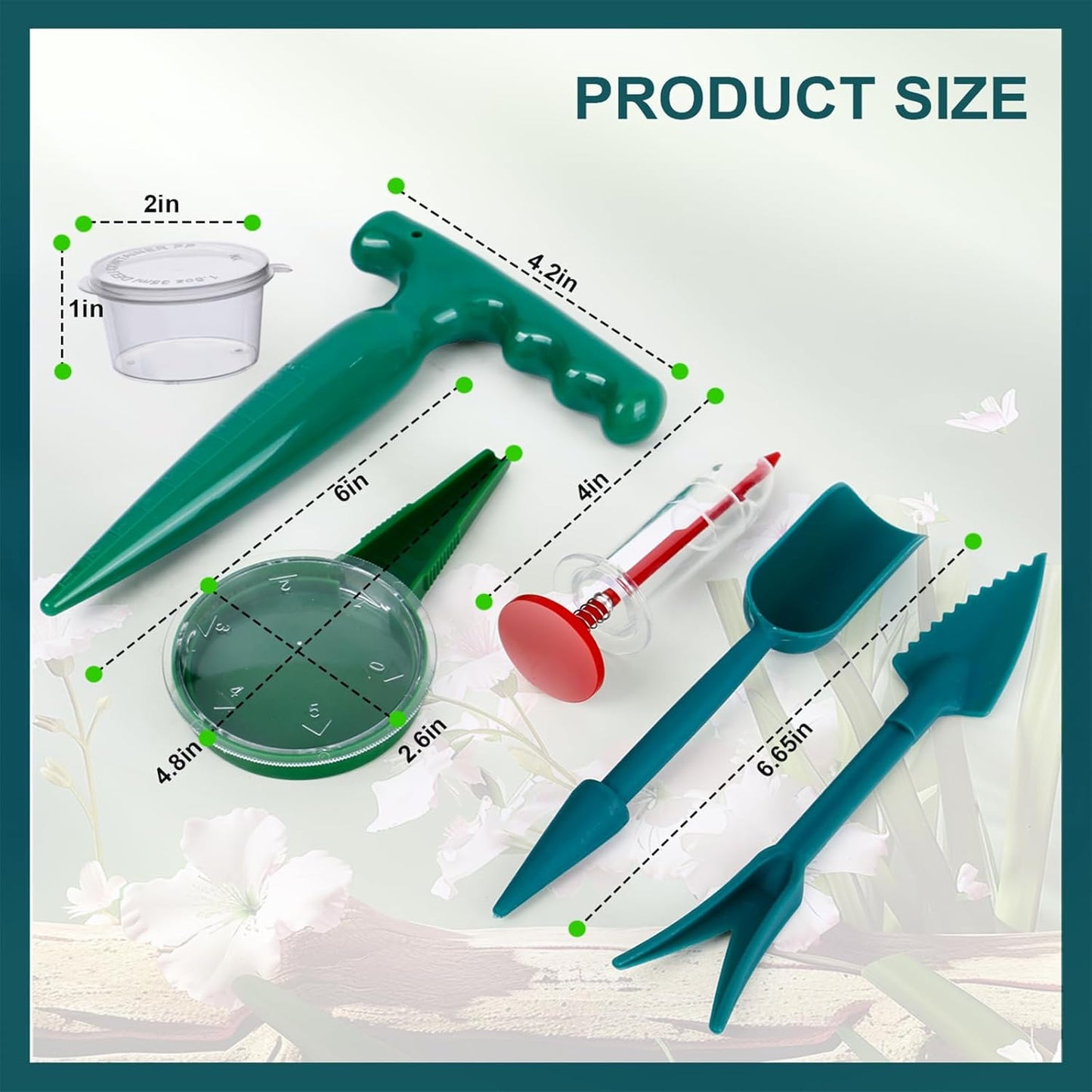 Seed Spreader 12PCS Sowing Seeds Dispenser Set Mini Seed Dispenser for
